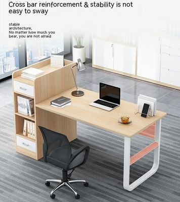 2 席 オフィス 家具 スタッフ テーブル モジュール式 作業 台 抽出し を 持つ モダン スタイル