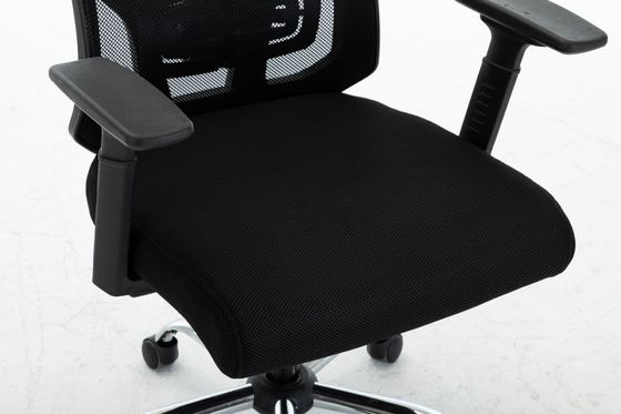 この調整可能なバックサポートとヘッドレストメッシュ回転式オフィスチェアで簡単に作業