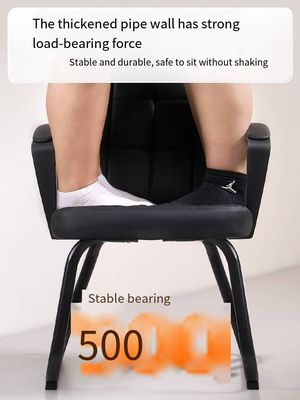 レセプション 旋回し調整可能なリフティング機能の黒いPU革オフィスチェア