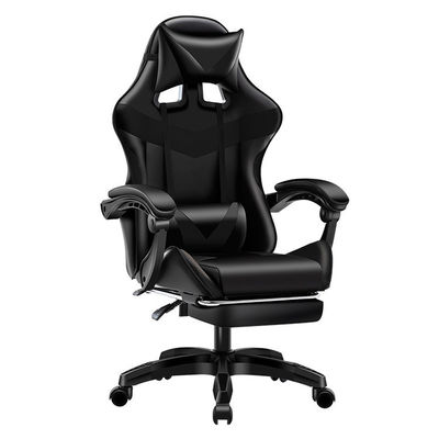 ISO9001/ISO14001 認定 ブラックゲームチェア BIFMA合格 60mm PUナイロンキャスター