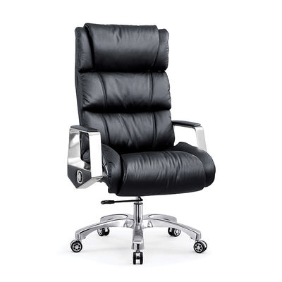 ボス オフィスサプライズ ブラック ハイ バック オフィスチェア 本物の革とOEM 会社