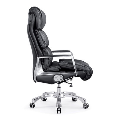 ボス オフィスサプライズ ブラック ハイ バック オフィスチェア 本物の革とOEM 会社