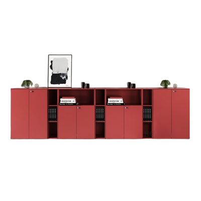 現代的で機能的なオフィス環境のための木製のカラーコードロックファイルキャビネット