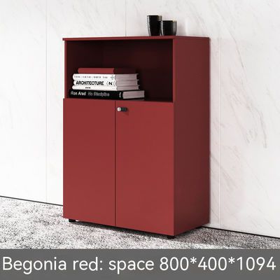 現代的で機能的なオフィス環境のための木製のカラーコードロックファイルキャビネット