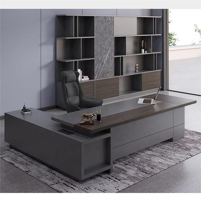 学校 MDF 高級 エグゼクティブ オフィス デスク セット 商用 家具 CEO オフィス テーブル