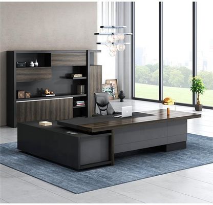 学校 MDF 高級 エグゼクティブ オフィス デスク セット 商用 家具 CEO オフィス テーブル