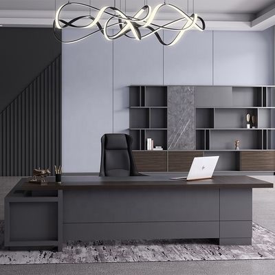 学校 MDF 高級 エグゼクティブ オフィス デスク セット 商用 家具 CEO オフィス テーブル