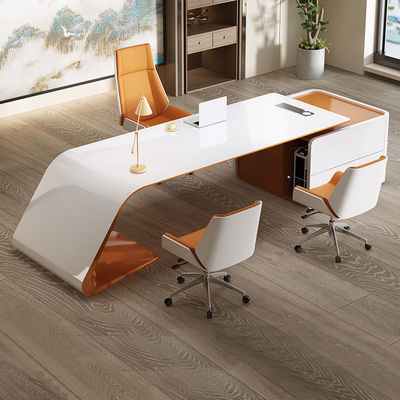 エグゼクティブ オフィス デスクテーブル MDF 焼物 漆器 エグゼクティブのためのオフィス家具