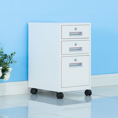 産業設計事務所 ファイルキャビネット 鍵と移動式3つの引き出し OEM ストレージ
