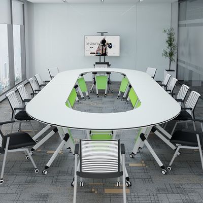 モダンデザイン 折りたたむトレーニングテーブルと椅子の組み合わせ 多機能オフィス