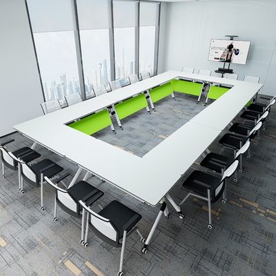 モダンデザイン 折りたたむトレーニングテーブルと椅子の組み合わせ 多機能オフィス