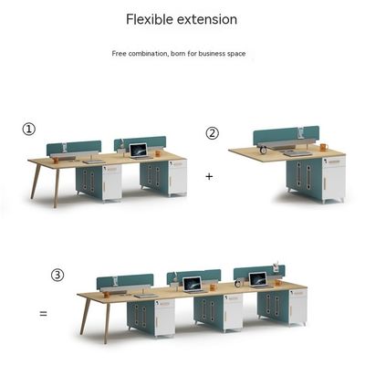 商用家具 現代 固木 スタッフ 財務 作業台 の デスク と 椅子