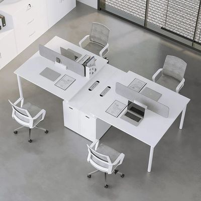 カスタマイズされた色 現代のオフィス家具 コンピュータ ワークステーション 単人席用テーブル