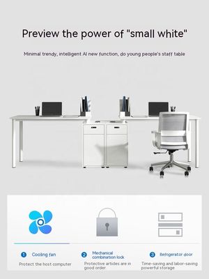 カスタマイズされた色 現代のオフィス家具 コンピュータ ワークステーション 単人席用テーブル