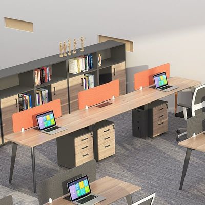 拡張可能なオフィス家具 現代のデザインで4つの人工的な位置のための組み合わせ
