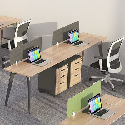 拡張可能なオフィス家具 現代のデザインで4つの人工的な位置のための組み合わせ