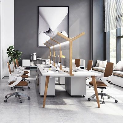 2人のスタッフ 現代の商用オフィス家具 テーブル ISO9001/ISO14001 認証