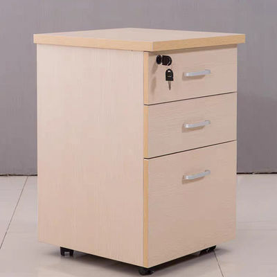モダンな家具スタイル 固木 押す引くデザインのロック可能なオフィスファイルキャビネット