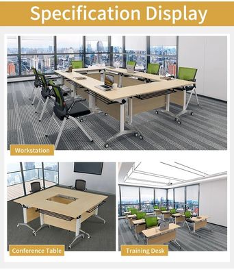 折りたたむスタジオワークステーションのオフィス家具のためのモダンデザインスタイルモバイルデスク
