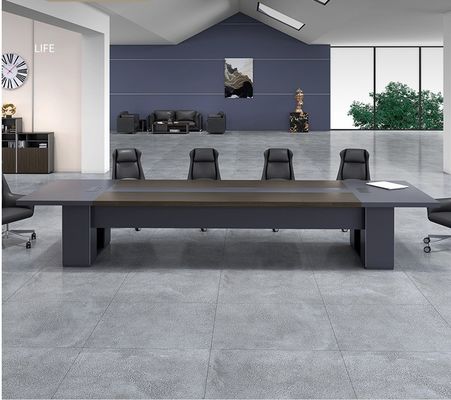 OEM ODM YES オフィス家具と交渉用の黒色 モダンな木製会議テーブル