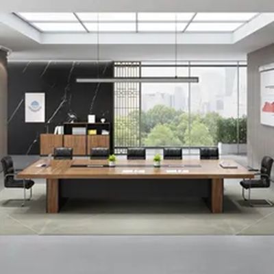25mm 厚さ テーブル トップ オフィス 家具 会議 長いテーブル 大規模な交渉
