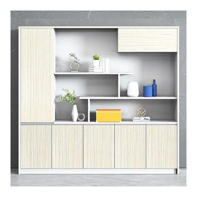 25mm 厚さ 木製 オフィス 収納 キャビネット ファイル 展示 本棚 背景